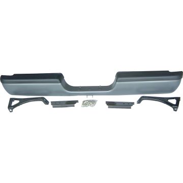 Bumper Assembly Rear Early Design Step Type Includes Lamps/Brackets/Pads Primed for Dodge Ram 2500 Ram 1500 Ram 3500