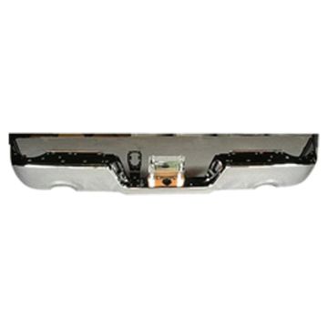 Bumper Face Bar Rear w/Dual Exhaust w/o Parking Sensor Chrome for Dodge Ram 1500 Ram 1500 1500 Classic