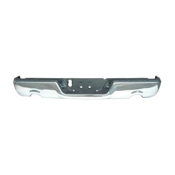 Bumper Assembly Rear w/Dual Exhaust w/o Parking Sensor w/Licence Lamps Chrome CAPA for Dodge Ram 1500 Ram 1500 1500 Classic