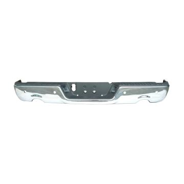 Bumper Assembly Rear w/Dual Exhaust w/Parking Sensor w/Licence Lamps Chrome CAPA for Dodge Ram 1500 Ram 1500 1500 Classic