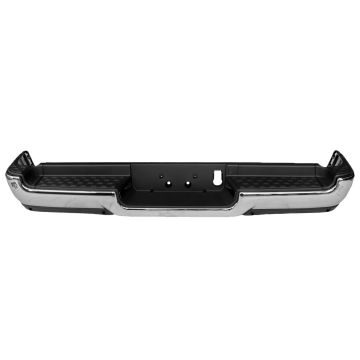 Bumper Assembly Rear Single Exhaust w/Adv Park w/Parking Sensor Chrome for Ram 1500 2019-2024