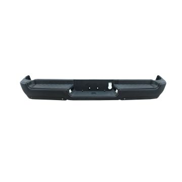 Bumper Assembly Rear Single Exhaust w/Adv Park w/Parking Sensor w/o Lamps Black CAPA for Ram 1500 Rebel 2019-2024
