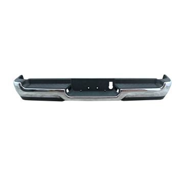 Bumper Assembly Rear Single Exhaust w/o Parking Sensor w/o Lamps Chrome CAPA for Ram 1500 2019-2024