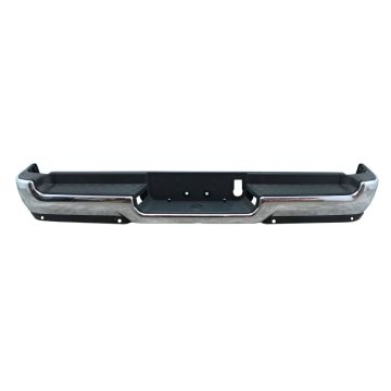 Bumper Assembly Rear Single Exhaust w/Adv Park w/Parking Sensor w/o Lamps Chrome CAPA for Ram 1500 2019-2024