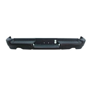Bumper Assembly Rear Dual Exhaust w/o Adv Park w/o Parking Sensor w/o Lamps Black CAPA for Ram 1500 Rebel 2019-2024
