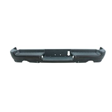 Bumper Assembly Rear Dual Exhaust w/o Adv Park w/Parking Sensor w/o Lamps Black CAPA for Ram 1500 Rebel 2019-2024