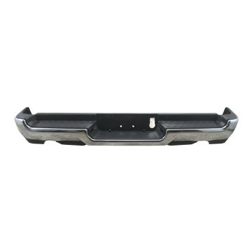 Bumper Assembly Rear Dual Exhaust w/o Adv Prk w/o Parl w/o Lamps Chrome CAPA for Ram 1500 2019-2024