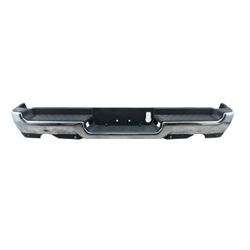 Bumper Assembly Rear Dual Exhaust w/Adv Park w/Park w/o Lamps Chrome CAPA for Ram 1500 2019-2024