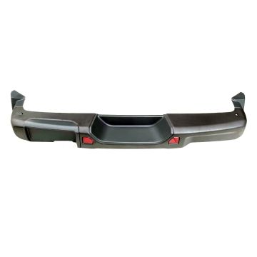 Bumper Assembly Rear w/o Parking Sensors w/License Lamps Black Steel for Jeep Wrangler 2018-2024