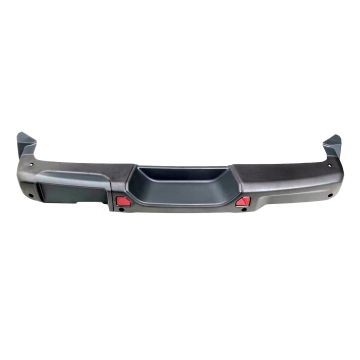 Bumper Assembly Rear w/Parking Sensors w/License Lamps Black Steel for Jeep Wrangler 2018-2024