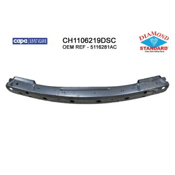 Bumper Cover Reinforcement Rear CAPA for Dodge Journey 2009-2020