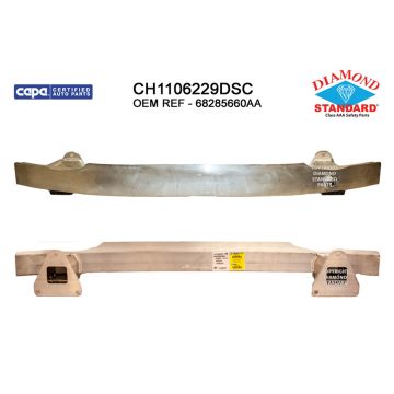 Bumper Cover Reinforcement Rear CAPA for Jeep Cherokee Limited Sport Latitude North Overland Latitude Plus 2019-2022