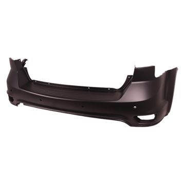 Bumper Cover Rear Upper w/Parking Sensor Primed CAPA for Dodge Journey 2011-2019