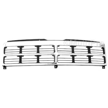 Grille Assembly Chrome & Black for Dodge Dakota 1991-1996