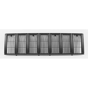 Grille Assembly Black Primed CAPA for Jeep Cherokee Sport SE 1997-2001