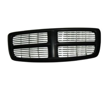 Grille Assembly Black Grille Frame/Chrome Billet Inserts for Dodge Ram 1500 Ram 2500 Ram 3500