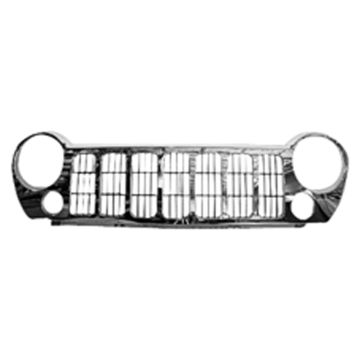 Grille Assembly Chrome CAPA for Jeep Liberty 2005-2007