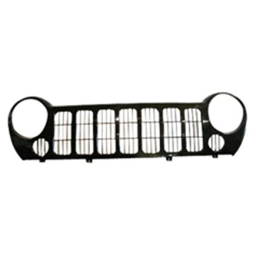 Grille Assembly Black w/o Fog Lamps CAPA for Jeep Liberty Sport Sport 65 Aniversario Sport Edicion Especial 2005-2007