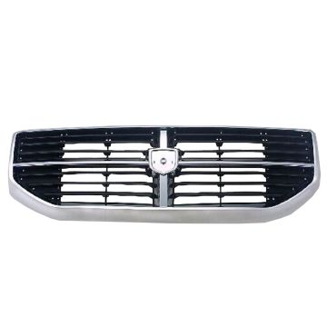 Grille Assembly Black/Chrome 2007 Design Black/Bright CAPA for Dodge Caliber 2007-2012