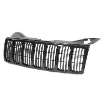 Grille Assembly 1 Pc Frame w/Integral Insert CAPA for Jeep Grand Cherokee 2005-2007
