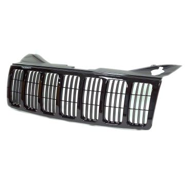 Grille Assembly 1 Pc Frame w/Integral Insert CAPA for Jeep Grand Cherokee 2005-2007