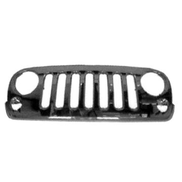 Grille Assembly All Chrome for Jeep Wrangler 2007-2011