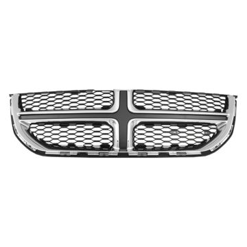 Grille Assembly Chrome/Black CAPA for Dodge Grand Caravan 2011-2020