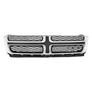 Grille Assembly w/Chrome CAPA for Dodge Avenger 2011-2014