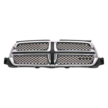 Grille Assembly Chrome w/Accent Color CAPA for Dodge Durango 2011-2013
