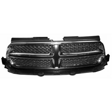 Grille Assembly Chrome w/o Accent Color for Dodge Durango 2011-2013