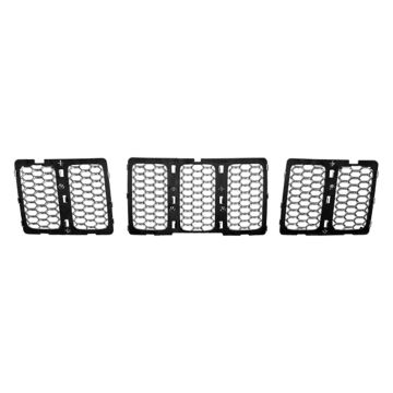 Grille Assembly Honeycomb Style Chrome/Chrome CAPA for Jeep Grand Cherokee 2014-2016