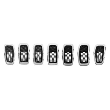 Grille Assembly w/Chrome CAPA for Jeep Cherokee 2014-2018