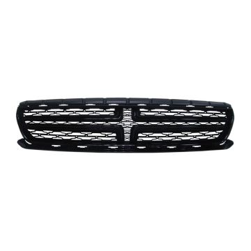 Grille Assembly w/o Hood Scoop w/o Chrome Gloss Black for Dodge Charger 2015-2023
