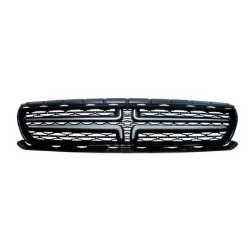 Grille Assembly w/o Hood Scoop w/Chrome Gloss Black for Dodge Charger 2015-2022