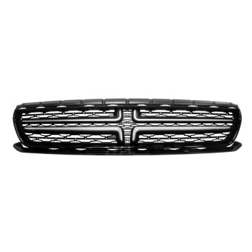 Grille Assembly w/o Hood Scoop w/Chrome Gloss Black CAPA for Dodge Charger 2015-2022
