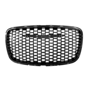 Grille Assembly Black Chrome for Chrysler 300 2015-2023