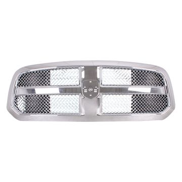 Grille Assembly RAM Logo Grille Type 1 Chrome CAPA for Ram 1500 1500 Classic