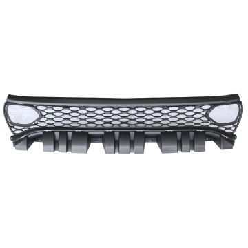 Grille Assembly w/Grille Intake Bezels Black w/Chrome Surround for Dodge Charger Scat Pack SRT Hellcat 2019-2023