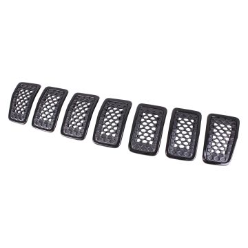 Grille Assembly Dark Gray CAPA for Jeep Cherokee Limited Sport Latitude North Overland Latitude Plus 2019-2022