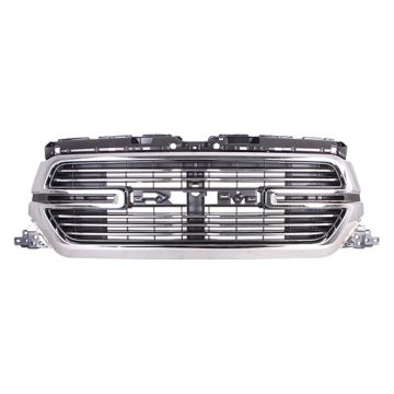 Grille Assembly w/Surround View Camera Chrome for Ram 1500 Laramie 2019-2022
