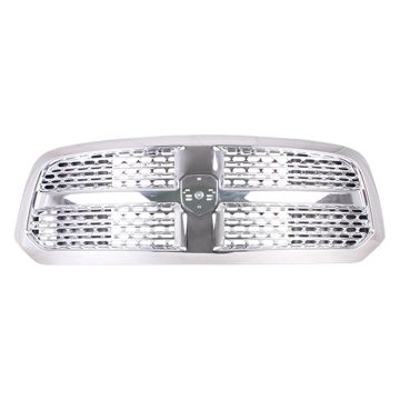 Grille Assembly RAM Logo Grille Chrome/Chrome CAPA for Ram 1500 1500 Classic
