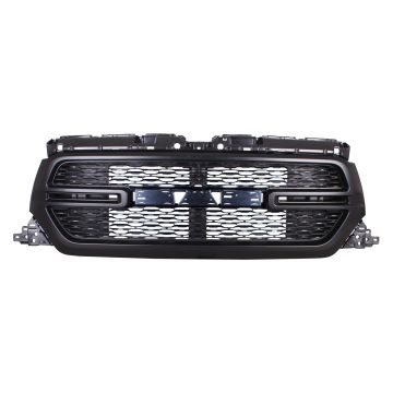 Grille Assembly w/o Surround View Black CAPA for Ram 1500 2019-2024