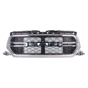 Grille Assembly w/o Surround View Chrome CAPA for Ram 1500 2019-2024