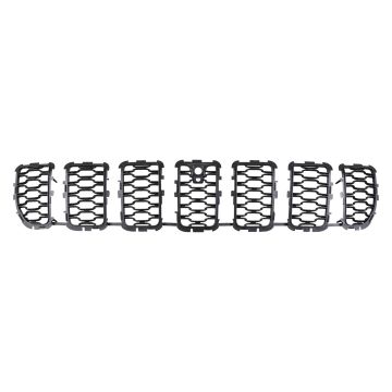Grille Insert w/o Night Vision w/Surround View Camera Grille Texture Filler for Jeep Grand Cherokee L 2021-2024