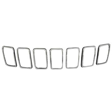Grille Molding w/o Limited X Pkg Trim Ring Kit Chrome CAPA for Jeep Grand Cherokee Grand Cherokee WK
