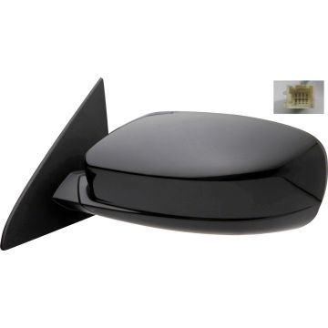 Door Mirror Assembly Left Power Heated Black (Code X8) for Chrysler 200 Sedan 2011