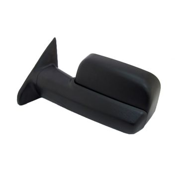 Door Mirror Assembly Left Manual Non-Heated Trailer Tow Type Textured Black for Ram 3500 1500 2500 1500 Classic