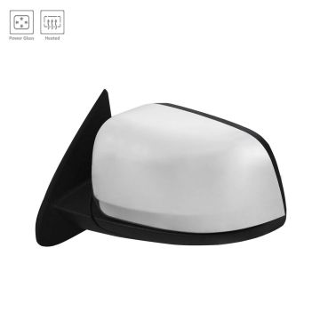 Door Mirror Assembly Left Power Heated w/o Blind Spot Detection Chrome for Dodge Durango 2014-2022