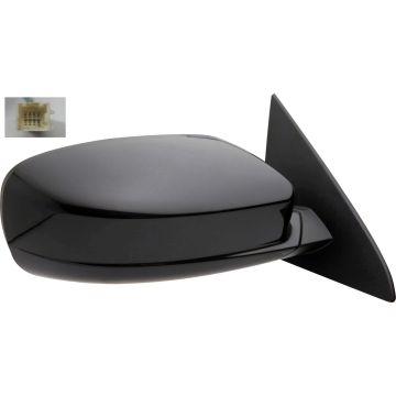 Door Mirror Assembly Right Power Heated Black (Code X8) for Chrysler 200 Sedan 2011
