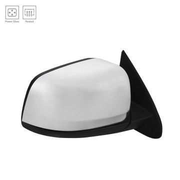 Door Mirror Assembly Right Power Heated w/o Blind Spot Detection Chrome for Dodge Durango 2014-2022
